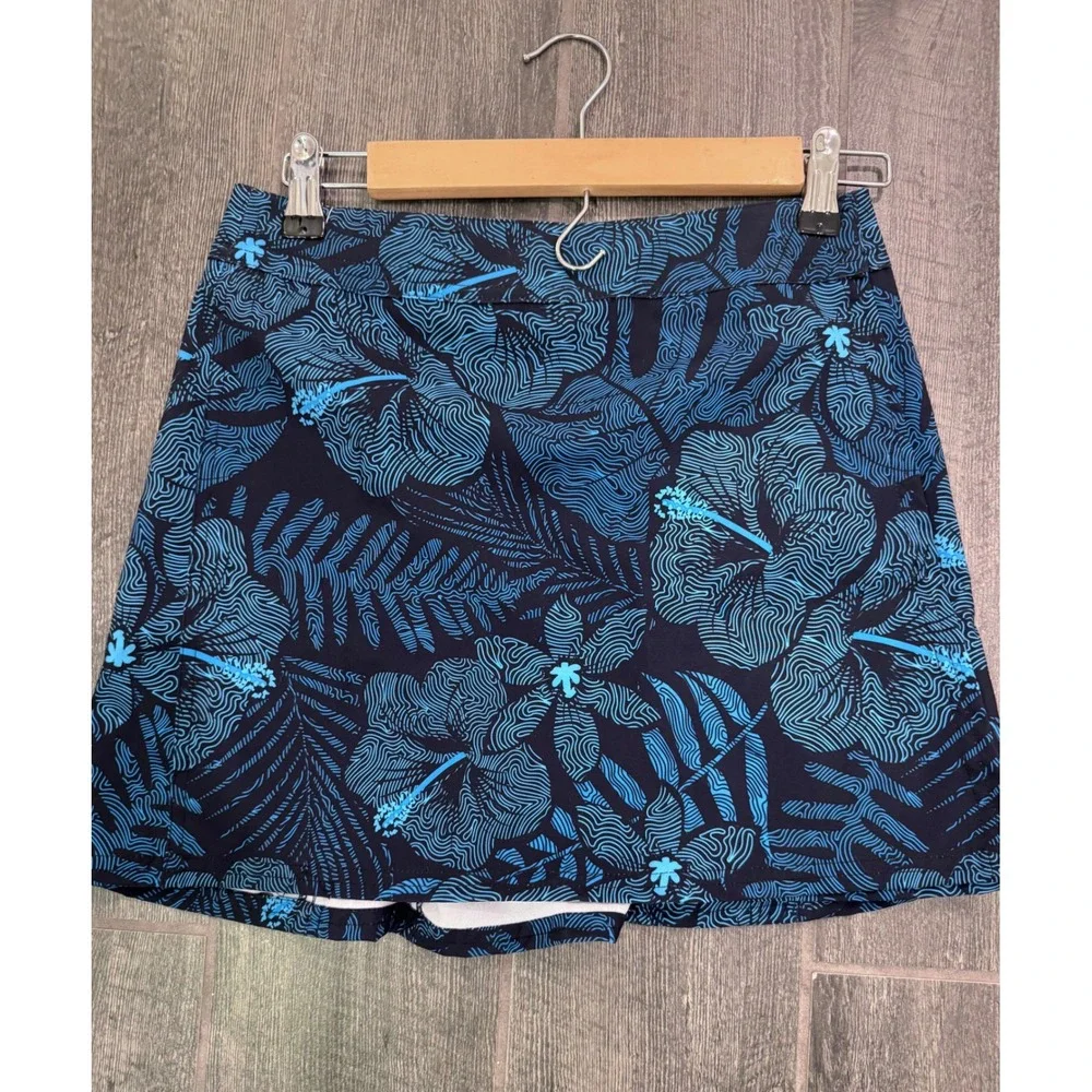 NWT RipSkirt Hawaii Maui‎ Moonlight Active Water Repel Wrap Floral Skirt Size XS